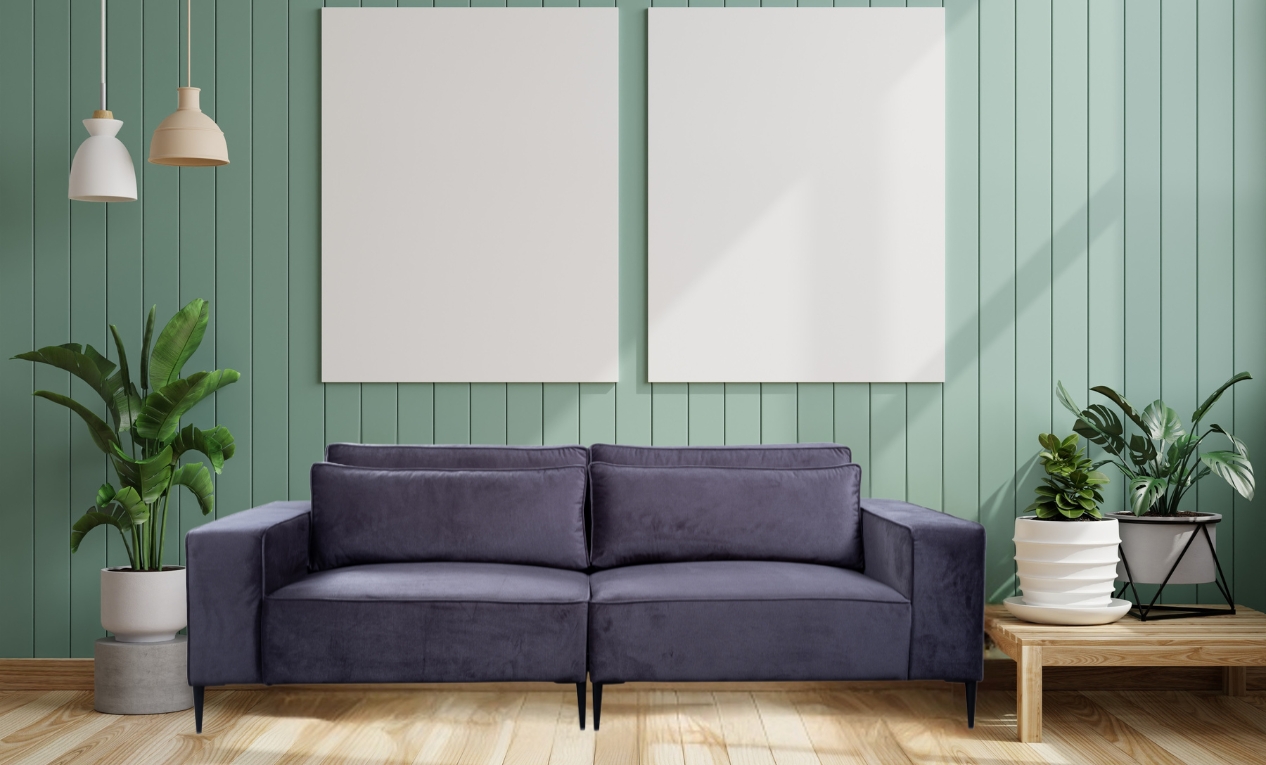 Teddy Dark Grey Plush Velvet 2 Seater Teddy Dark Grey Plush Velvet 2 Seater